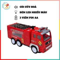 Xe cứu hỏa chạy pin có đèn LED còi âm thanh 685 PeeKaPaw Toys