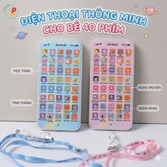 Điện thoại đồ chơi thông minh có nhạc đọc truyện học toán tiếng Việt cho bé 40 phím PeeKaPaw Toys