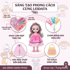 Búp Bê Leinata Kèm Phụ Kiện Trang Điểm Thời Trang 678-33 PeeKaPaw Toys