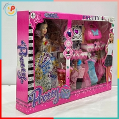 Búp bê thời trang công chúa váy dạ hội kèm phụ kiện vương miện túi xách – PeeKaPaw Toys
