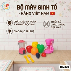 Bộ đồ chơi nhà bếp máy sinh tố trái cây hàng Việt Nam HT7308 PeeKaPaw Toys