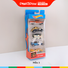 Hộp 5 chiếc xe cổ mô hình mini nhiều mẫu cho bé sưu tầm PeeKaPaw Toys