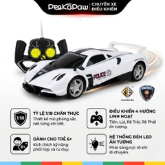 Xe cảnh sát điều khiển từ xa Top Speed dáng thể thao 565-X11 PeeKaPaw Toys