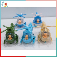 Đồ Chơi Máy Bay Trực Thăng Xe Cảnh Sát Chạy Trớn Mini PeeKaPaw Toys