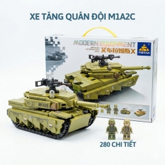 Bộ Lắp Ráp Xe Tăng Quân Đội KAZI Mô Hình Xe Tăng Chiến Đấu Có Lính PeeKaPaw Toys