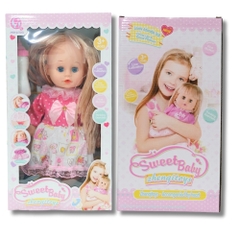 Búp bê bé gái kèm bình sữa cao 30cm 61127 PeeKaPaw Toys