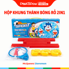 Hộp khung thành bóng rổ 2in1 đồ chơi vận động thể chất cho bé PeeKaPaw Toys