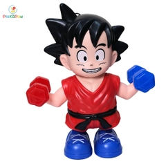 Đồ chơi Goku nâng tạ nhảy múa có nhạc đèn vui nhộn 8899-316A PeeKaPaw Toys