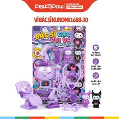 Đồ chơi vỉ dụng cụ bác sĩ Kuromi Tím 1688-30 PeeKaPaw Toys