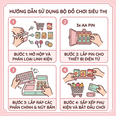 Đồ Chơi Siêu Thị Bán Kem Cho Bé Gái 1618-104 PeeKaPaw Toys
