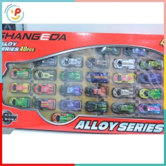 Hộp 40 Xe Ô Tô Mini Chạy Trớn Mẫu 911 Nhiều Màu Kiểu Thể Thao Cho Bé PeeKaPaw Toys