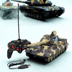 Xe Tăng Điều Khiển Từ Xa Pin Sạc 531 Mô Hình Quân Sự Tỷ Lệ 1:20 PeeKaPaw Toys