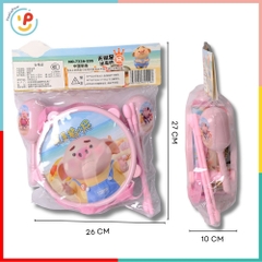 Đồ chơi trống mini có lục lạc cho bé 733A205 PeeKaPaw Toys