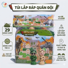 Túi lắp ráp xếp hình khối sáng tạo cho bé phát triển tư duy PeeKaPaw Toys