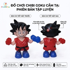Đồ chơi Goku nâng tạ nhảy múa có nhạc đèn vui nhộn 8899-316A PeeKaPaw Toys