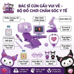 Đồ chơi vỉ dụng cụ bác sĩ Kuromi Tím 1688-30 PeeKaPaw Toys