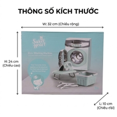 Máy Giặt Đồ Chơi Cho Bé Có Đèn Âm Thanh Kèm Bàn Ủi Rổ Giặt A1001-3 PeeKaPaw Toys