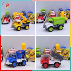 Hộp 8 xe công trình chạy trớn mini 651 PeeKaPaw Toys