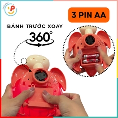 Đồ chơi rùa mẹ và rùa con trong suốt có đèn nhạc 8816 PeeKaPaw Toys