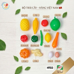 Bộ đồ chơi các loại trái cây rau củ hàng Việt Nam HT03 PeeKaPaw Toys