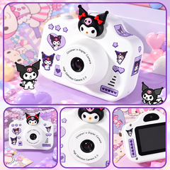 Máy chụp hình Kuromi Cinamoroll Melody đồ chơi 4 chức năng kèm thẻ nhớ 16 GB FQQ-01 PeeKaPaw Toys