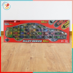 Hộp 40 Xe Ô Tô Mini Chạy Trớn Mẫu 911 Nhiều Màu Kiểu Thể Thao Cho Bé PeeKaPaw Toys