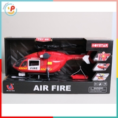 Máy bay trực thăng cứu hỏa ToyStar 666-51Q có đèn âm thanh PeeKaPaw Toys