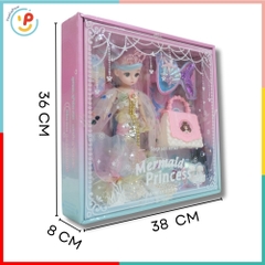 Búp bê nàng tiên cá và phụ kiện túi xách 38cm 8210 PeeKaPaw Toys