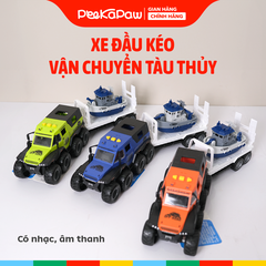 Xe đầu kéo vận chuyển tàu thủy có nhạc âm thanh 9913F PeeKaPaw Toys