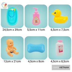 Đồ chơi Thau Tắm Búp Bê Bồn Tắm Phụ Kiện nhiều mẫu hàng Việt Nam