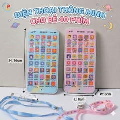Điện thoại đồ chơi thông minh có nhạc đọc truyện học toán tiếng Việt cho bé 40 phím PeeKaPaw Toys