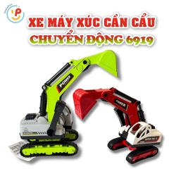 Xe Máy Xúc Chuyển Động Cần Cẩu 6919 PeeKaPaw Toys