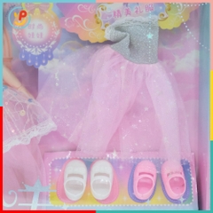 Búp bê công chúa và phụ kiện gậy phép thuật váy xinh đẹp 58cm 636-93 PeeKaPaw Toys