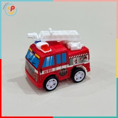 Xe cứu hoả xe cảnh sát mini chạy trớn 5cm PeeKaPaw Toys