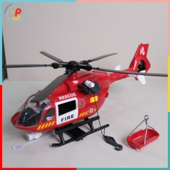 Máy bay trực thăng cứu hỏa ToyStar 666-51Q có đèn âm thanh PeeKaPaw Toys