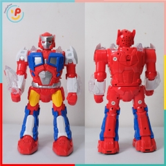 Robot siêu nhân có đèn âm thanh xoay 360 độ 3827 PeeKaPaw Toys