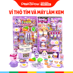 Vỉ đồ chơi nhà bếp thỏ tím máy làm kem lò nướng PeeKaPaw Toys