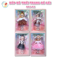 Búp Bê Bé Gái Thời Trang Nhiều Mẫu 001-1 37cm PeeKaPaw Toys