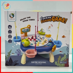 Đồ chơi bàn câu cá xoay kèm cần câu và cá mini 688-22 PeeKaPaw Toys