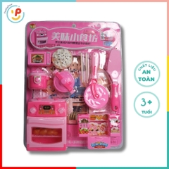 Đồ chơi nấu ăn làm bánh pizza có lò nướng vỉ ép 9970 PeeKaPaw Toys