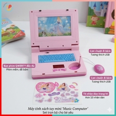 Laptop Mini Có Nhạc Màn Hình Kể Chuyện Máy Tính Đồ Chơi Cho Bé HQ2236 PeeKaPaw Toys