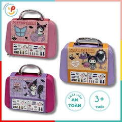 Vali trang điểm đồ chơi Kuromi 34A cho bé gái nhiều màu xinh xắn PeeKaPaw Toys