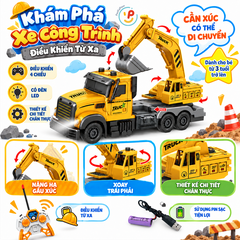 Xe điều khiển mẫu xe công trình xe cứu hoả 6677 PeeKaPaw Toys
