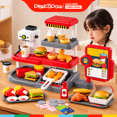 Đồ chơi cửa hàng thức ăn nhanh máy cafe dùng pin có âm thanh 668-140 PeeKaPaw Toys