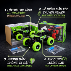 Xe địa hình điều khiển pin sạc 11808 PeeKaPaw Toys
