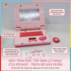 Laptop Mini Có Nhạc Màn Hình Kể Chuyện Máy Tính Đồ Chơi Cho Bé HQ2236 PeeKaPaw Toys