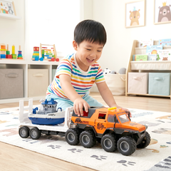 Xe đầu kéo vận chuyển tàu thủy có nhạc âm thanh 9913F PeeKaPaw Toys