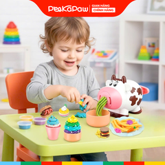 Đồ chơi Đất sét khuôn nặn Bò sữa cán sợi mì 666-7 PeeKaPaw Toys