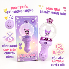 Gậy phép thuật Kuromi tím có đèn và nhạc cho bé 839M-2 PeeKaPaw Toys