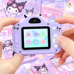 Máy chụp hình Kuromi Cinamoroll Melody đồ chơi 4 chức năng kèm thẻ nhớ 16 GB FQQ-01 PeeKaPaw Toys